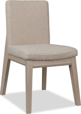Liv White Sand/Brun Solid Wood Dining Chair (Set of 2)