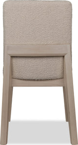 Liv White Sand/Brun Solid Wood Dining Chair (Set of 2)