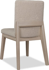 Liv White Sand/Brun Solid Wood Dining Chair (Set of 2)