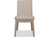 Liv White Sand/Brun Solid Wood Dining Chair (Set of 2)