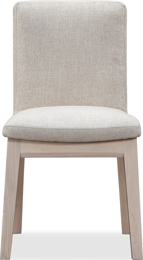 Liv White Sand/Natural Solid Wood Dining Chair (Set of 2) by Modus Furniture at Eve Furniture