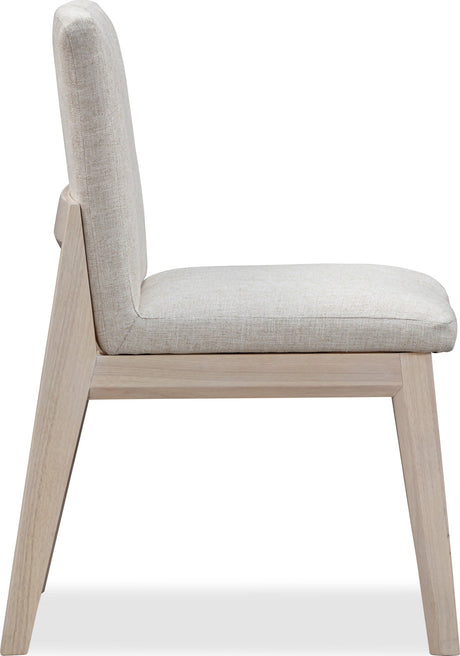 Liv White Sand/Natural Solid Wood Dining Chair (Set of 2) by Modus Furniture at Eve Furniture