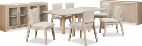 Liv White Sand/Natural Solid Wood Dining Chair (Set of 2) by Modus Furniture at Eve Furniture