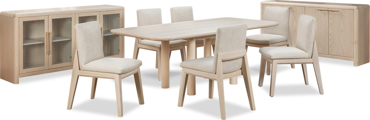 Liv White Sand/Natural Solid Wood Dining Chair (Set of 2) by Modus Furniture at Eve Furniture