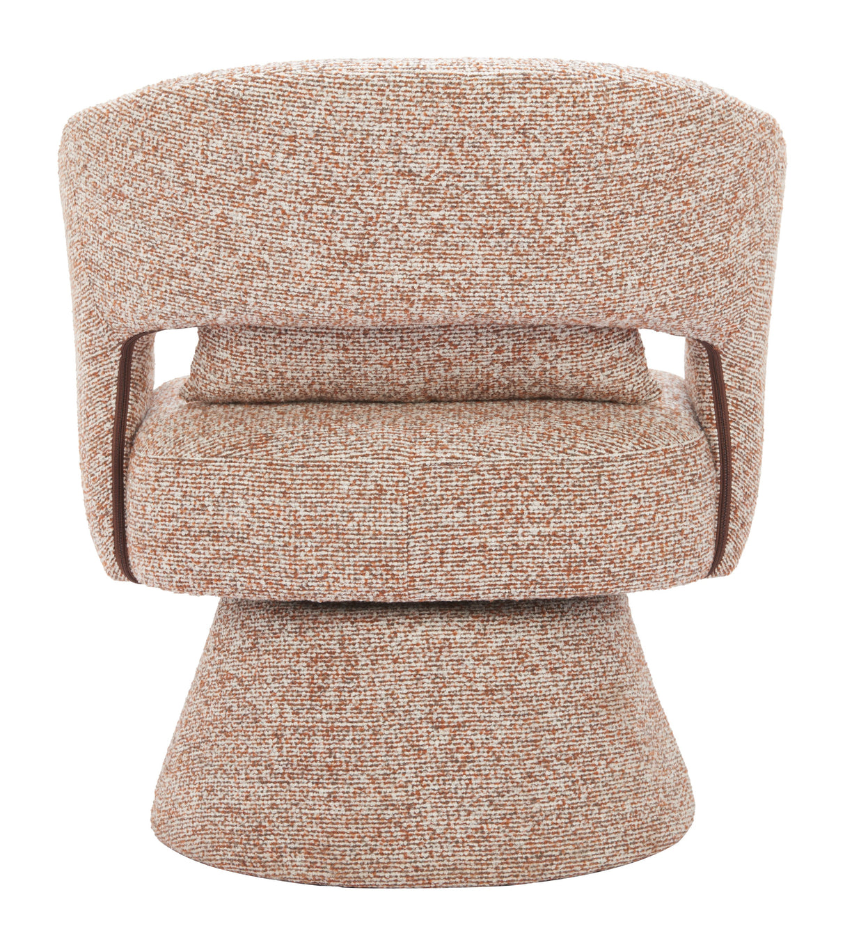 Liva Frosty Brown Swivel Chair by Zuomod at Eve Furniture