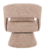 Liva Frosty Brown Swivel Chair by Zuomod at Eve Furniture