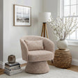 Liva Frosty Brown Swivel Chair by Zuomod at Eve Furniture