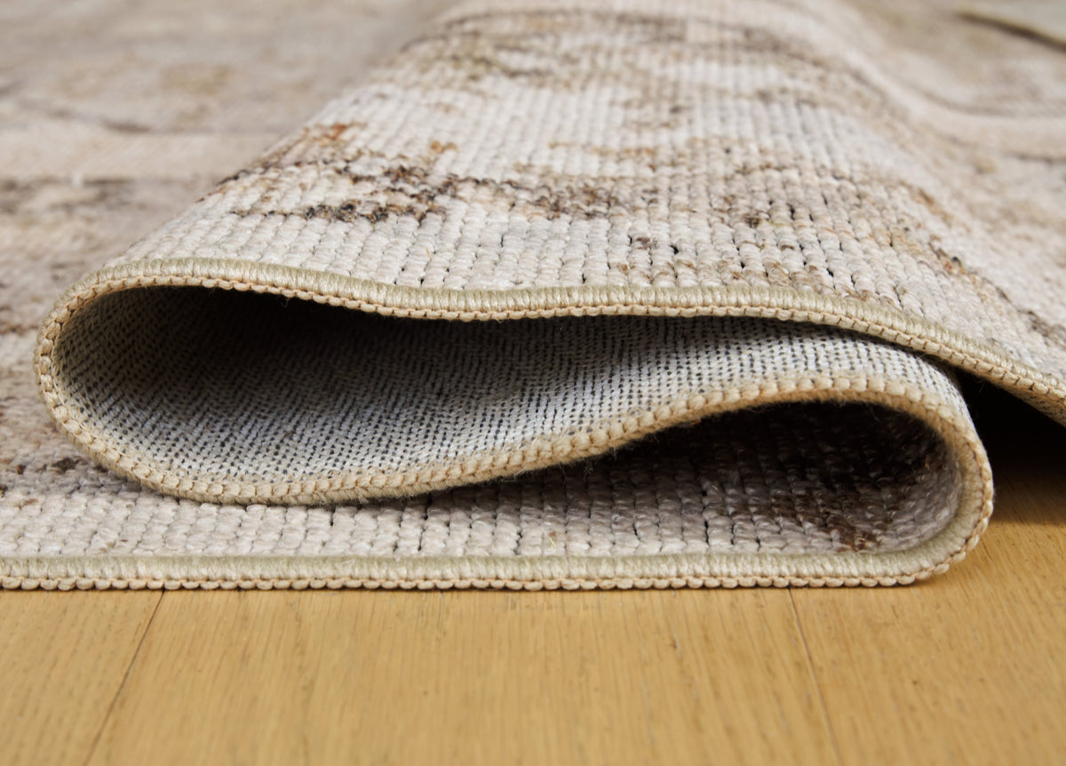 Livdon Brown/Beige/Gray Washable Medium Rug by Ashley at Eve Furniture