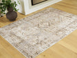 Livdon Brown/Beige/Gray Washable Medium Rug by Ashley at Eve Furniture