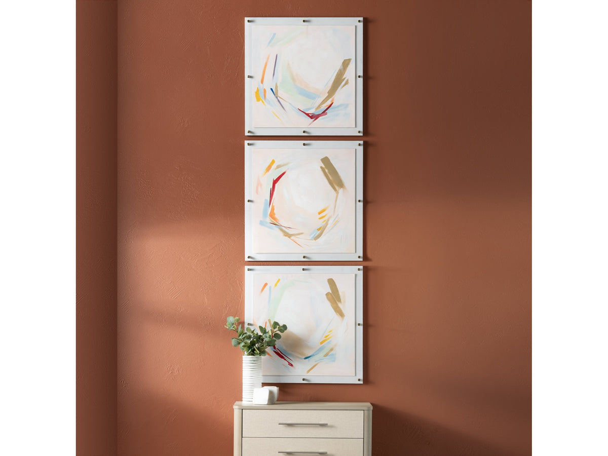 Liveliness Blue/Orange Wall Art by Crestview at Eve Furniture