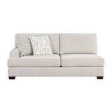 Livia Beige 3-Piece Sectional by Homelegance at Eve Furniture