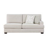 Livia Beige 3-Piece Sectional by Homelegance at Eve Furniture