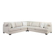 Livia Beige 3-Piece Sectional by Homelegance at Eve Furniture