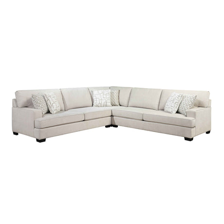 Livia Beige 3-Piece Sectional by Homelegance at Eve Furniture