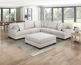 Livia Beige Ottoman by Homelegance at Eve Furniture