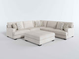 Livia Beige Ottoman by Homelegance at Eve Furniture