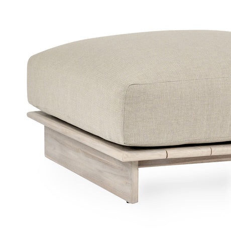 LiviaTaupe Outdoor Ottoman by Classic Home at Eve Furniture