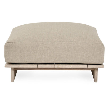LiviaTaupe Outdoor Ottoman by Classic Home at Eve Furniture