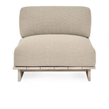 Livia Teak Taupe Outdoor Armless Chair by Classic Home at Eve Furniture