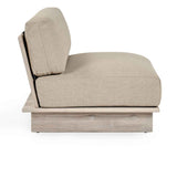 Livia Teak Taupe Outdoor Armless Chair by Classic Home at Eve Furniture