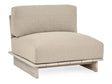 Livia Teak Taupe Outdoor Armless Chair by Classic Home at Eve Furniture