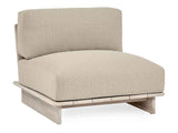 Livia Teak Taupe Outdoor Armless Chair by Classic Home at Eve Furniture