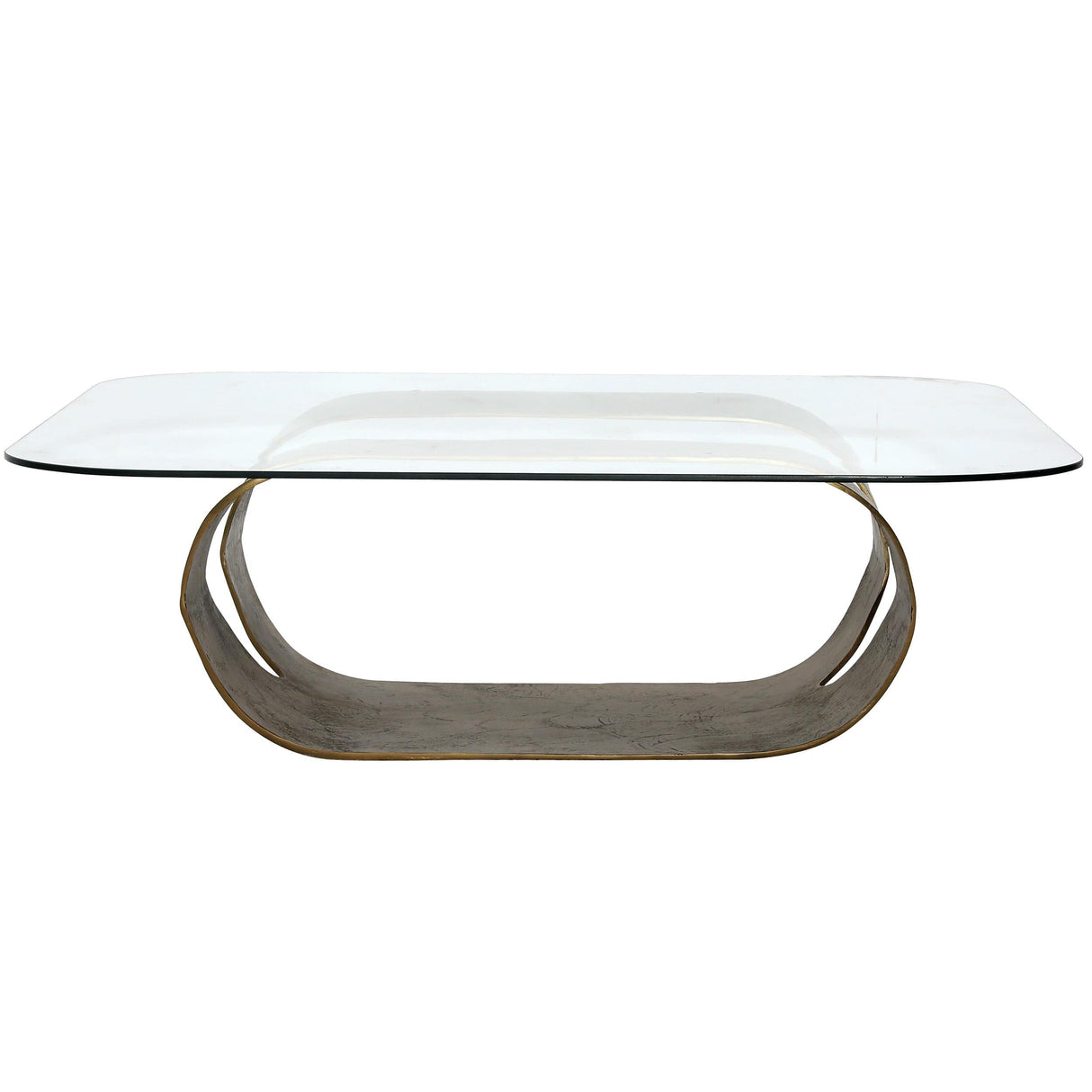 Livianna Coffee Table, Antique Brass by Dovetail at Eve Furniture
