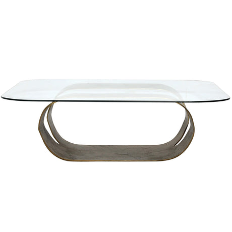 Livianna Coffee Table, Antique Brass by Dovetail at Eve Furniture