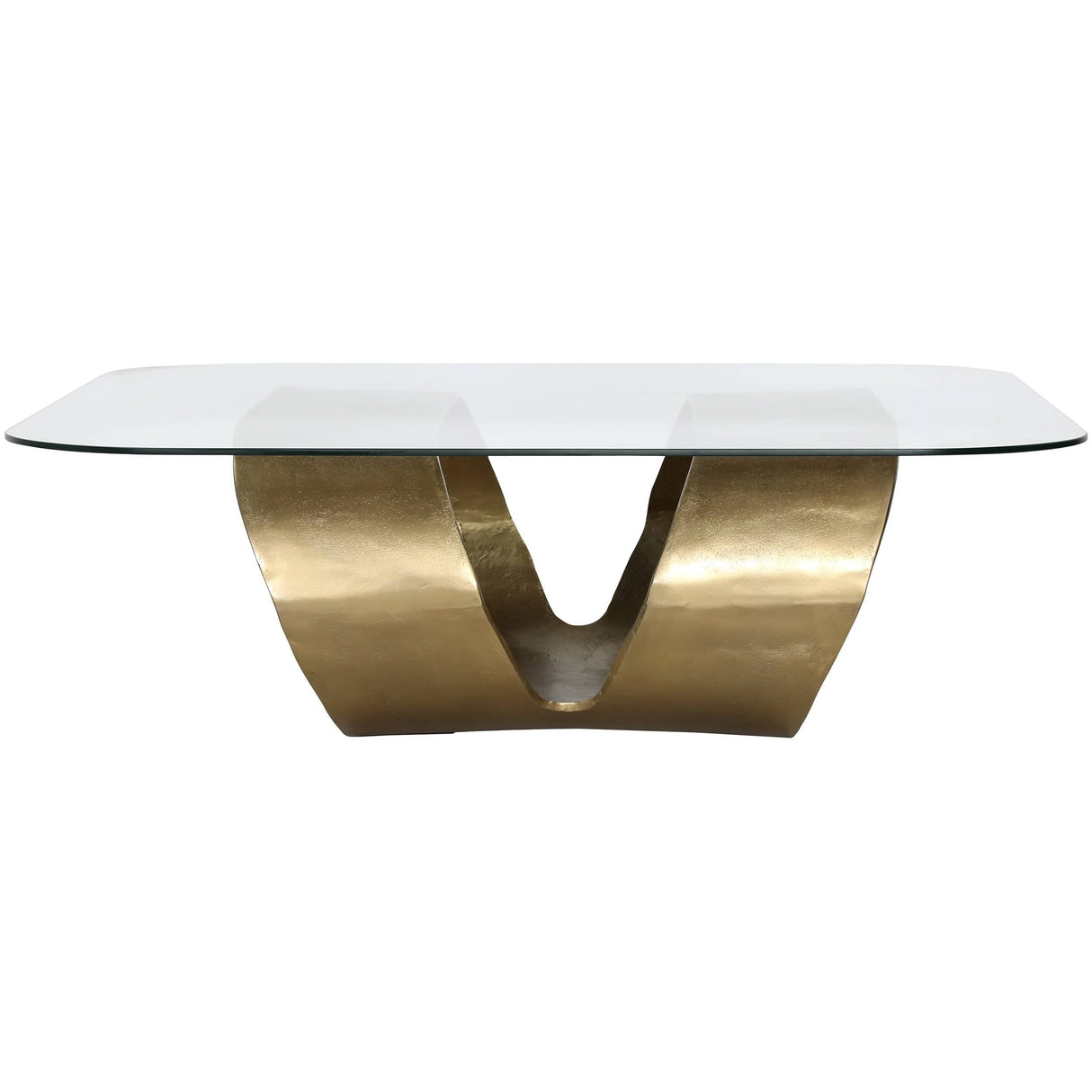 Livianna Coffee Table, Antique Brass by Dovetail at Eve Furniture