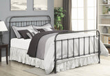 Livingston California King Panel Metal Bed Dark Bronze