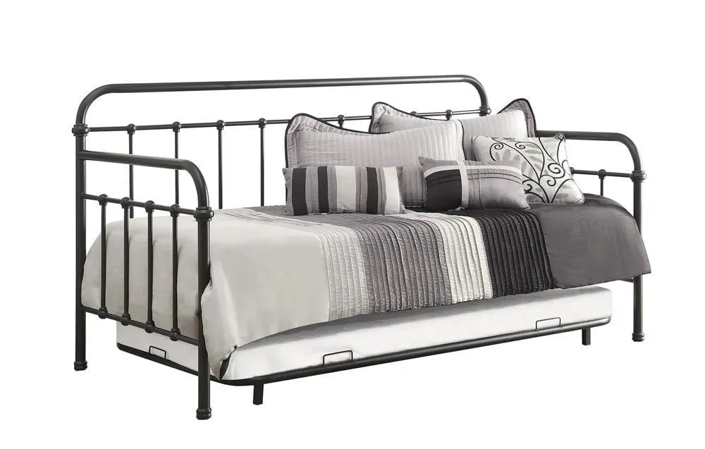 Livingston Dark Bronze Daybed with Trundle by Coaster at Eve Furniture