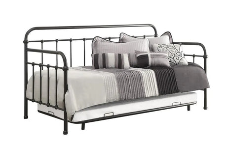 Livingston Dark Bronze Daybed with Trundle by Coaster at Eve Furniture
