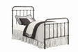 Livingston Dark Bronze Twin Panel Metal Bed by Coaster at Eve Furniture