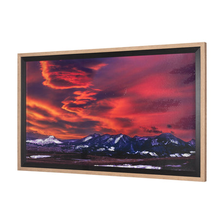 Livingston Peak by Gary Blatter a Hand Embelished Textured Framed Photo Art Print Matted under Glass by Mercana at Eve Furniture