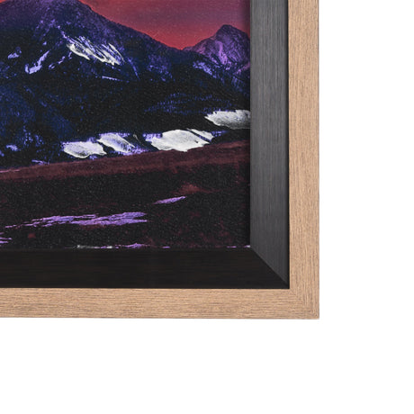 Livingston Peak by Gary Blatter a Hand Embelished Textured Framed Photo Art Print Matted under Glass by Mercana at Eve Furniture