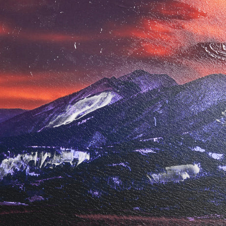 Livingston Peak by Gary Blatter a Hand Embelished Textured Framed Photo Art Print Matted under Glass by Mercana at Eve Furniture