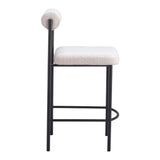 Livorno Counter Stool Ivory by Zuomod at Eve Furniture