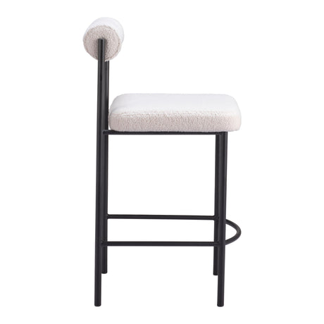 Livorno Counter Stool Ivory by Zuomod at Eve Furniture