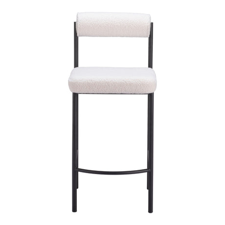 Livorno Counter Stool Ivory by Zuomod at Eve Furniture