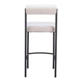 Livorno Counter Stool Ivory by Zuomod at Eve Furniture