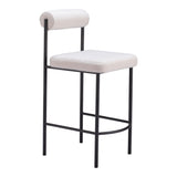 Livorno Counter Stool Ivory by Zuomod at Eve Furniture