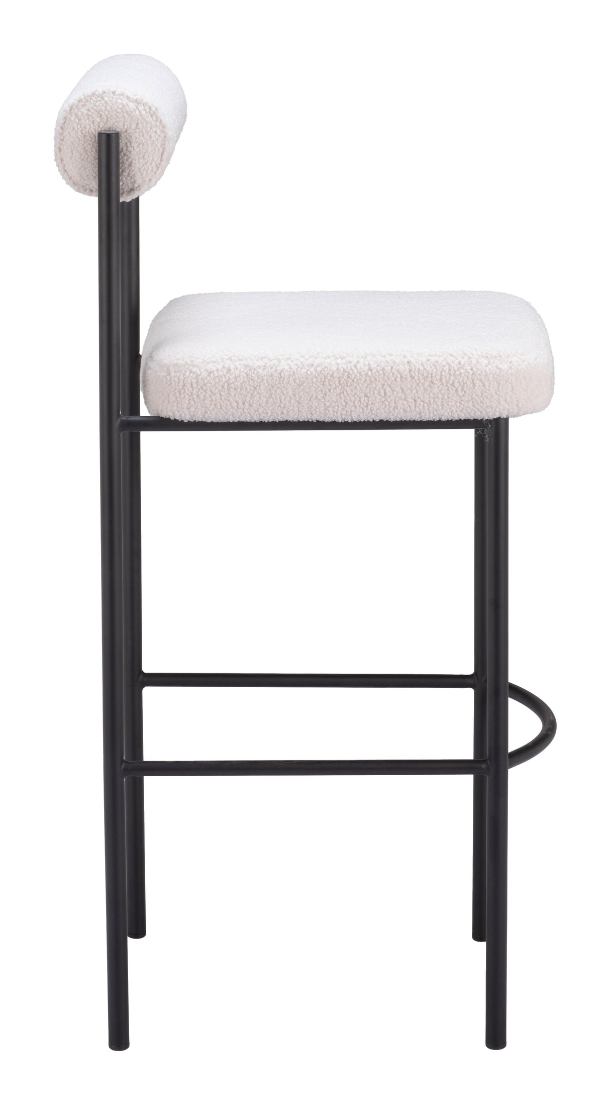 Livorno Ivory Barstool (Set of 2) by Zuomod at Eve Furniture