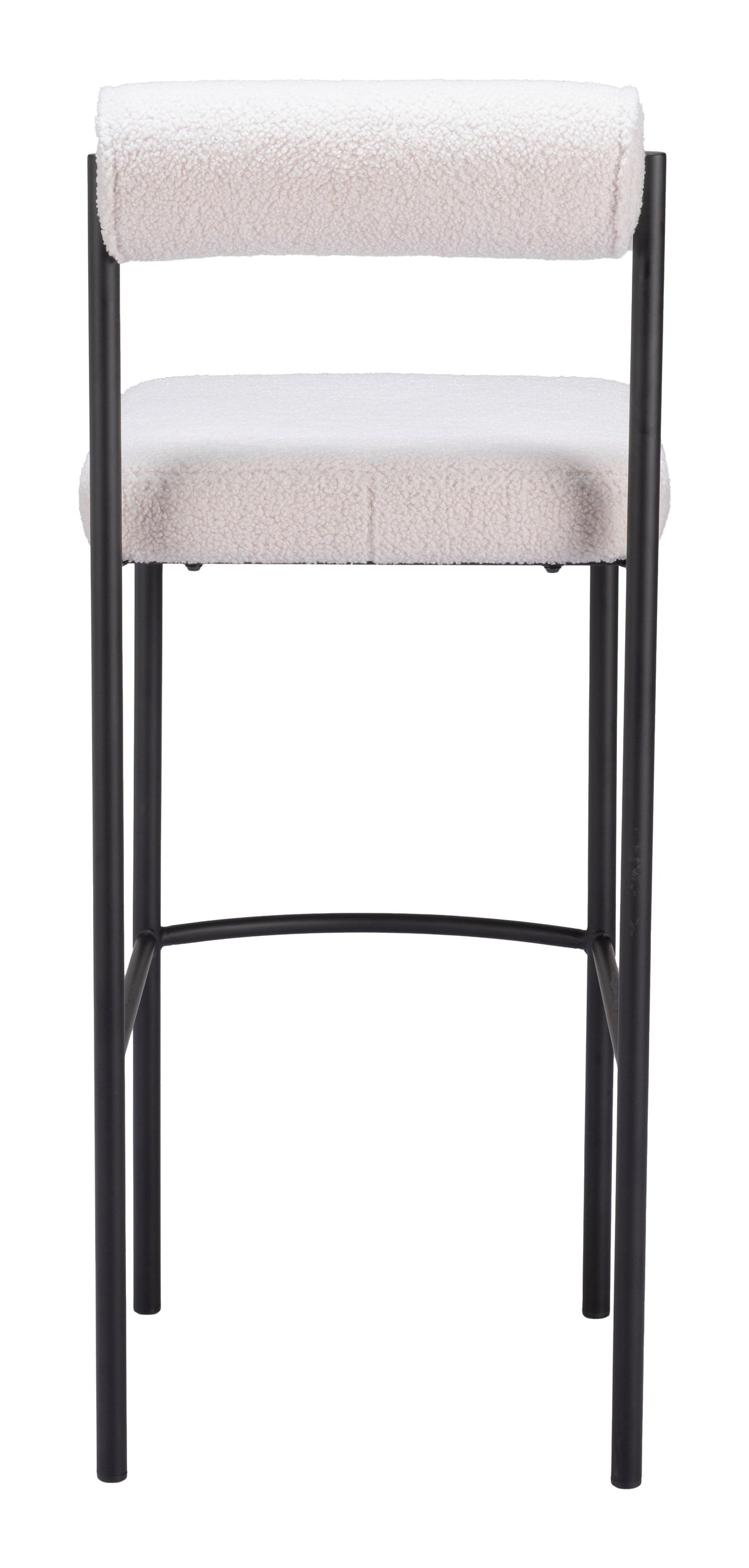 Livorno Ivory Barstool (Set of 2) by Zuomod at Eve Furniture