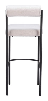 Livorno Ivory Barstool (Set of 2) by Zuomod at Eve Furniture