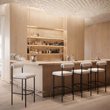 Livorno Ivory Barstool (Set of 2) by Zuomod at Eve Furniture
