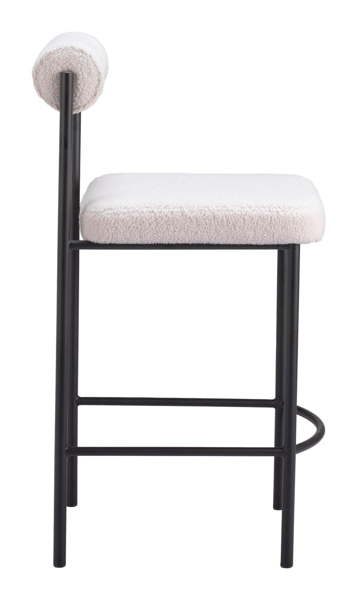 Livorno Ivory Counter Stool (Set of 2) by Zuomod at Eve Furniture