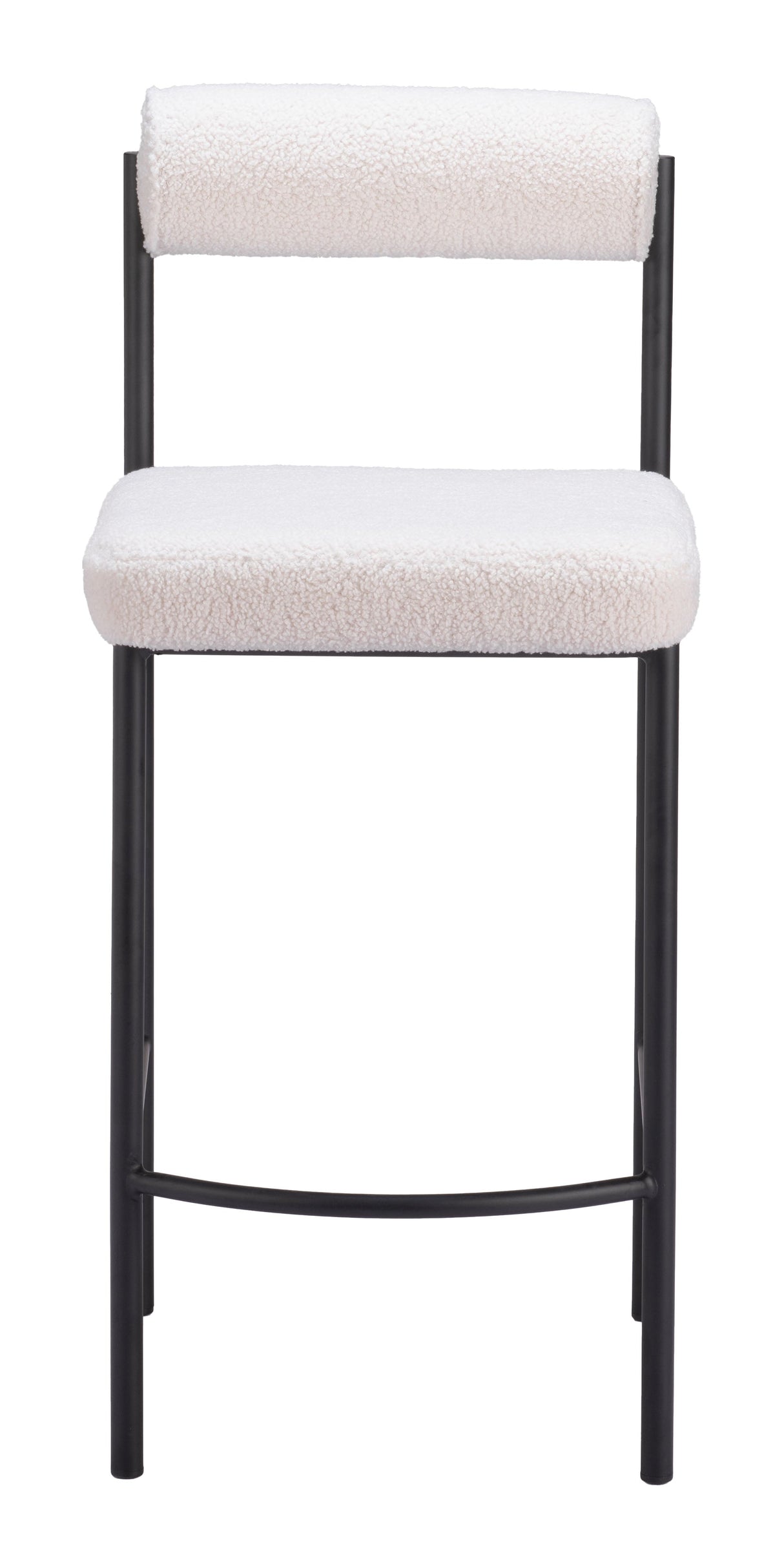 Livorno Ivory Counter Stool (Set of 2) by Zuomod at Eve Furniture