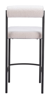 Livorno Ivory Counter Stool (Set of 2) by Zuomod at Eve Furniture