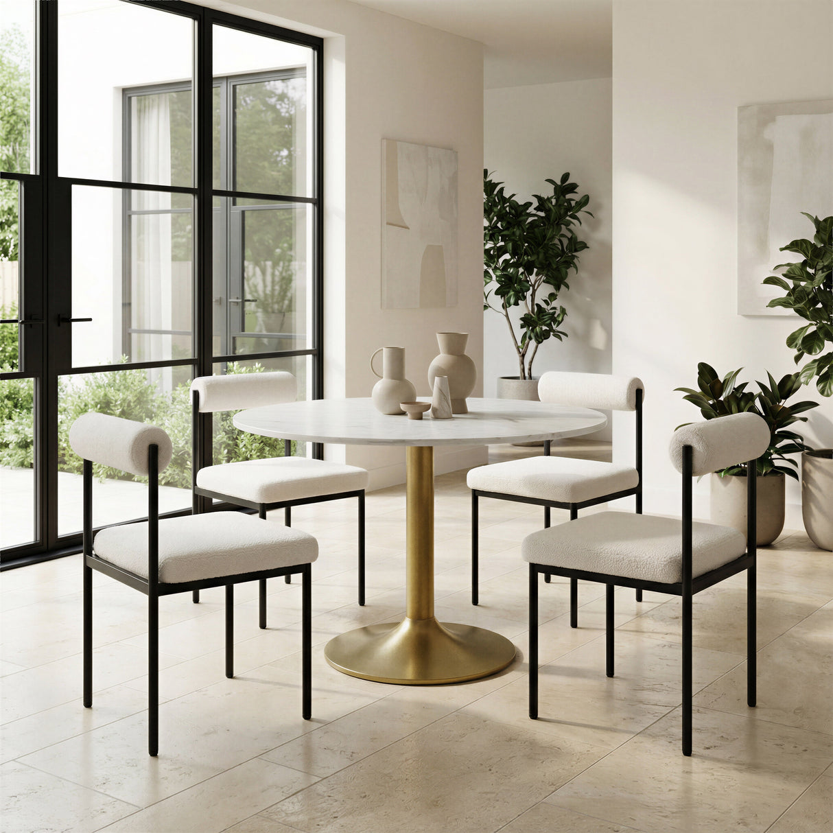 Livorno Ivory Dining Chair by Zuomod at Eve Furniture