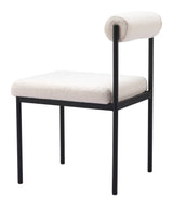 Livorno Ivory Dining Chair by Zuomod at Eve Furniture